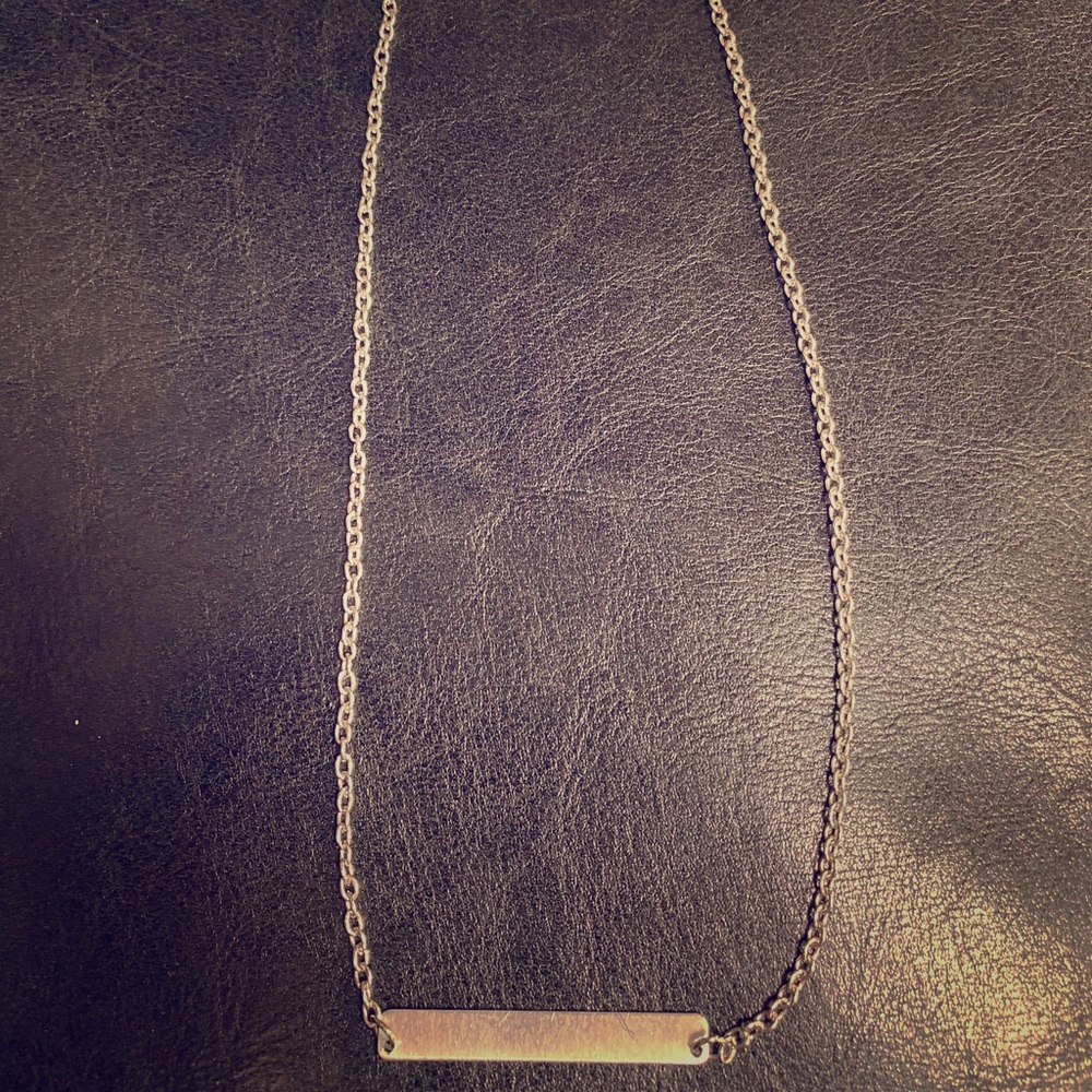 Engravable Bar Necklace